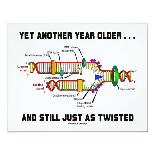 yet another year older dna geek birthday 4 25x5 5 envelope sizes