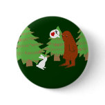 Yeti and Bunny Discuss Love Pin