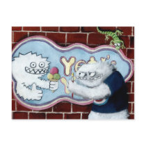 Yeti and his Logo Post Card