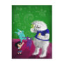 Yeti blowing Bubbles Postcard