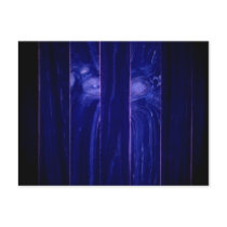 Yeti Face in Wooden Crate postcards