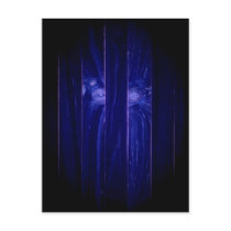 Yeti Face in Wooden Crate postcards