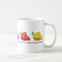 "Yeyow Grapes" (with Quote) mugs