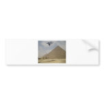 YF-22 RAPTOR FLY OVER PYRAMIDS BUMPER STICKERS