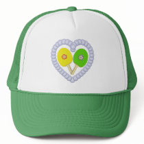 YG Ping Pong Flower Heart Hat