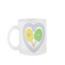YG Ping Pong Flower Heart mugs