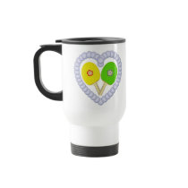YG Ping Pong Flower Heart Mug