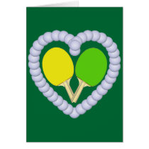 YG Ping Pong Paddle Heart