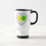 YG Ping Pong Paddle Heart Coffee Mug