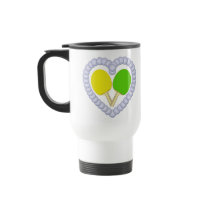 YG Ping Pong Paddle Heart mugs