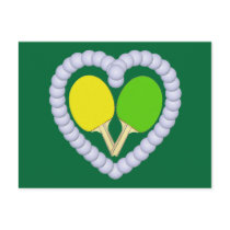 YG Ping Pong Paddle Heart