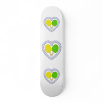 YG Ping Pong Paddle Heart skateboards