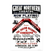 Yiddish Comedy Tailor 1940 WPA posters by lc_wpa Yiddish Comedy Tailor 1940 WPA posters