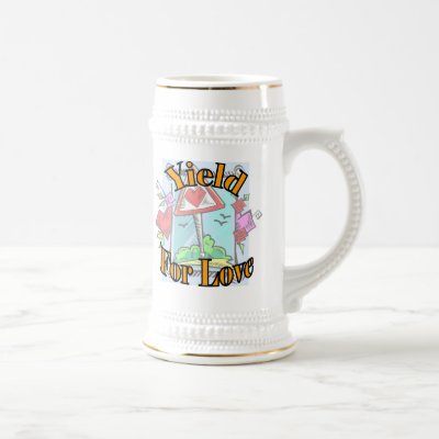 Yield for Love 2 Mug by MarkoMarko