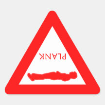Yield for Plank! Stickers