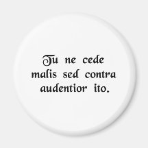 Yield not to misfortunes, but advance all the more refrigerator magnets