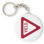Yield Sign Key Chains