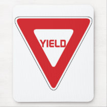 Yield Sign Mousepad