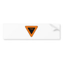 Yield Street Road Sign Symbol  Traffic bumper stickers