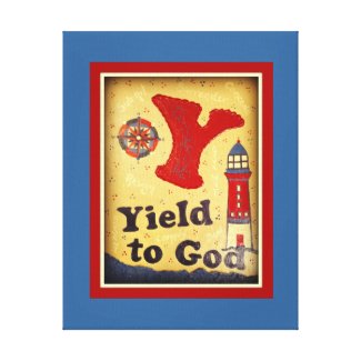Yield To God Stretched Canvas Print