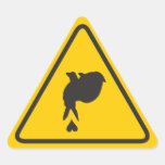 YIELD TRIANGLE STICKERS