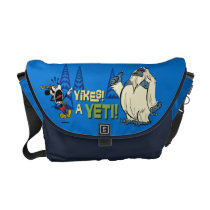 Yikes! A Yeti! Courier Bag at Zazzle