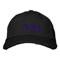 YIKES! EMBROIDERED BASEBALL CAP