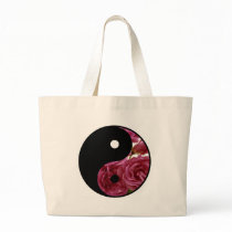 Yin And Yang Floral Canvas Bags