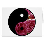 Yin And Yang Floral cards
