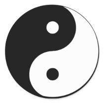 Yin and Yang Sticker