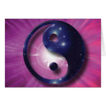 Yin and Yang Universe Symbol Card