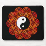 Yin espiral Yang Sun Alfombrilla De Raton