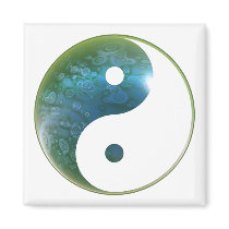 Yin Yang Abstact 1 Refrigerator Magnet