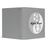 yin yang afghan hound 3 ring binder