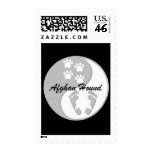 yin yang afghan hound postage