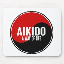 Yin Yang Aikido 1 Mousepads