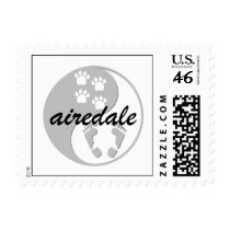 yin yang airedale stamps