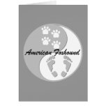 yin yang american foxhound cards