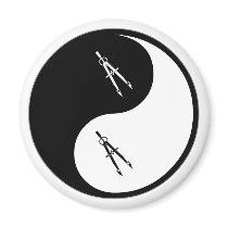 Yin Yang Architecture magnets