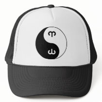 Yin Yang Aries Trucker Hat