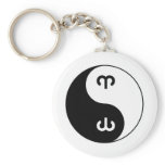 Yin Yang Aries Key Chains