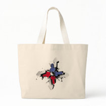 Yin Yang Arrows Tote Bags