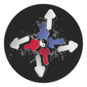 Yin Yang Arrows stickers