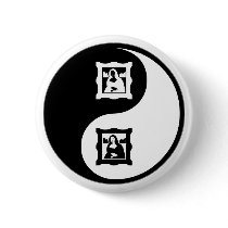 Yin Yang Art History buttons by whatitis Yin Yang Art History buttons