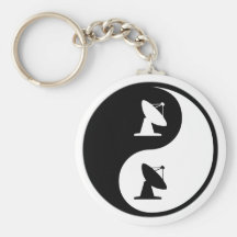 Yin Yang Astrophysics Keychain