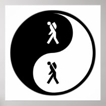Yin Yang Backpacking Poster