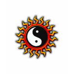 Yin Yang Balanced Sun T Shirts
