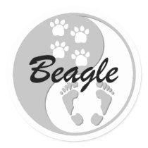 yin yang beagle stickers by zendogboutique yin yang beagle stickers