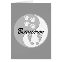 yin yang Beauceron Cards
