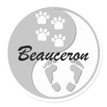 yin yang Beauceron Sticker